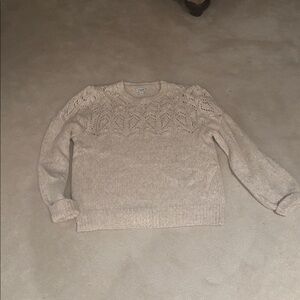 J. Crew Cream Crew Neck Sweater